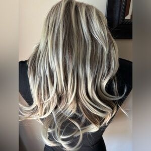 No Brand- Hair Silver Highlights Wig-Great Pre-Owned Condition.